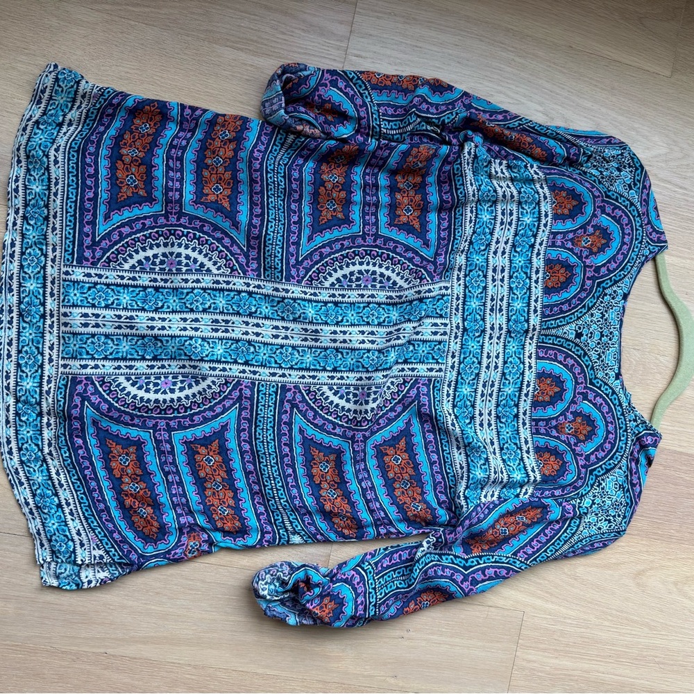 Bcbgmaxazria Multicolor Patterned Women's Top Xxs - image 3